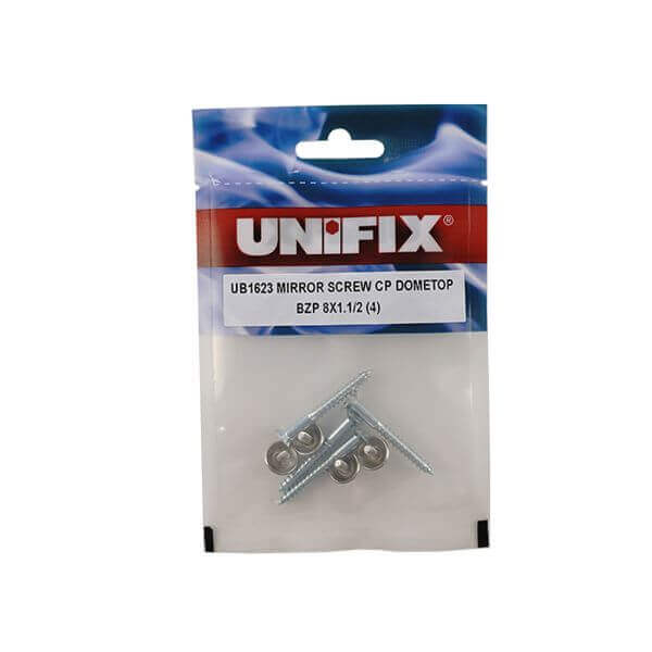 Mirror Screws Dome Top Chrome Plated BZP