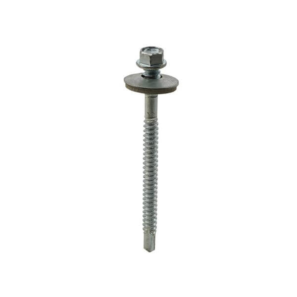 Metalfix High-Thread Self-Drilling Screws BZP With Galvanised Washer for secure attachment.