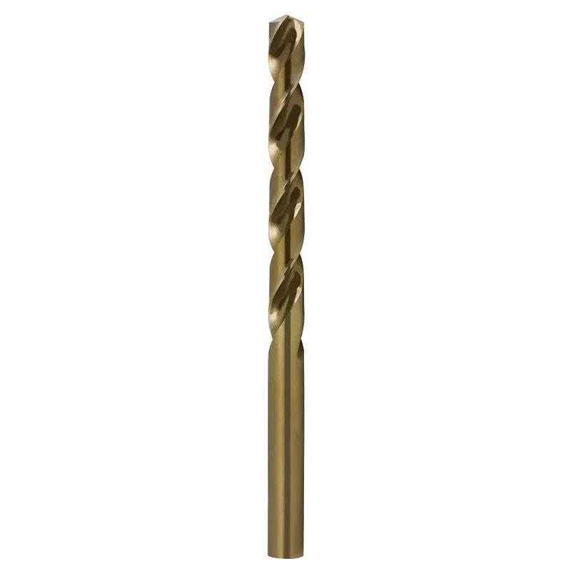 DIN 338 stainless steel twist drills showing a twisted design for high-performance drilling applications.