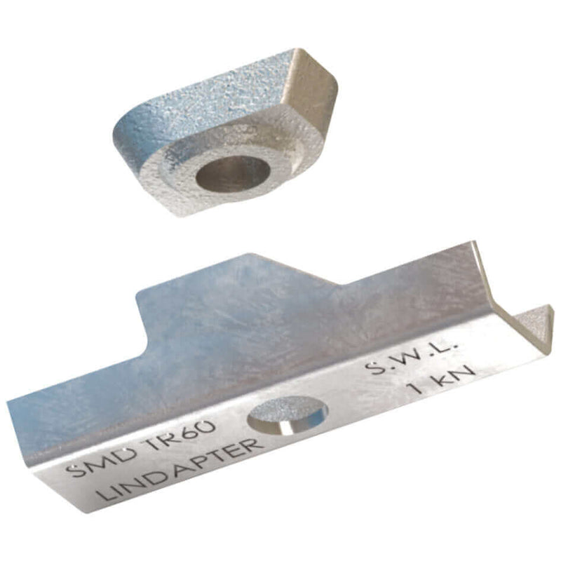 Type TR60 Wedge fixing for composite decking installations, part of TR60 composite decking fixing system.