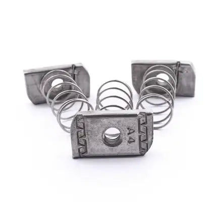 A4 stainless steel channel nut with spring design