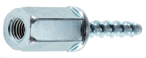Internally threaded socket bolt BZP, self-tapping design for secure installation in concrete and stone.