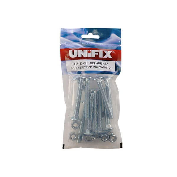 Grade 4.8 Cup Square Hex Bolts and Nuts DIN 603/555 BZP
