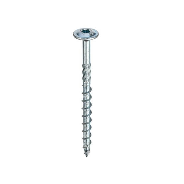 Twistec Woodscrews Flange Head BZP for timber applications with corrosion-resistant finish.