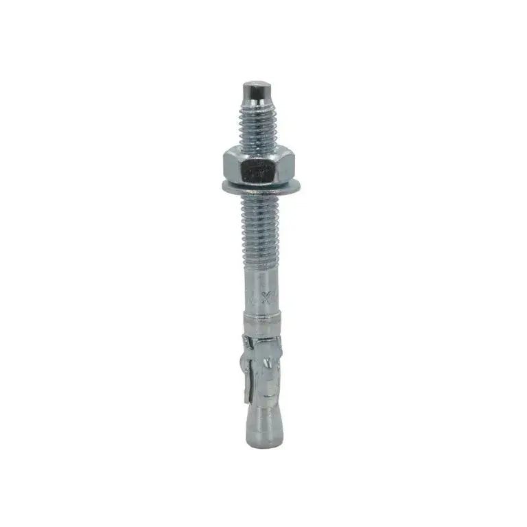ETA Option 7 concrete throughbolts are high-strength steel fasteners with a Bright Zinc Plated finish.