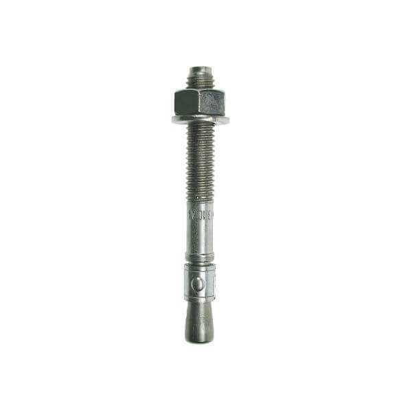 A4-316 stainless steel throughbolts showing a bolt with nut and threaded shaft.