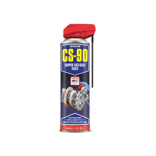 Action Can CS-90 Copper Anti-Seize Grease Twin Spray 500ml for preventing seizing and corrosion.