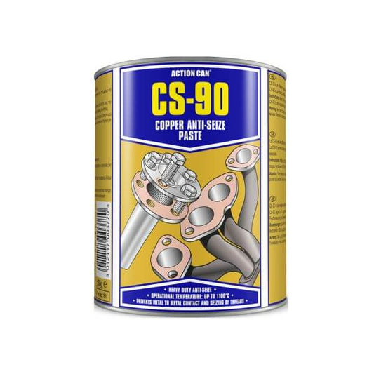 Action Can CS-90 Copper Anti-Seize Paste 500grm container for preventing seizing and corrosion.