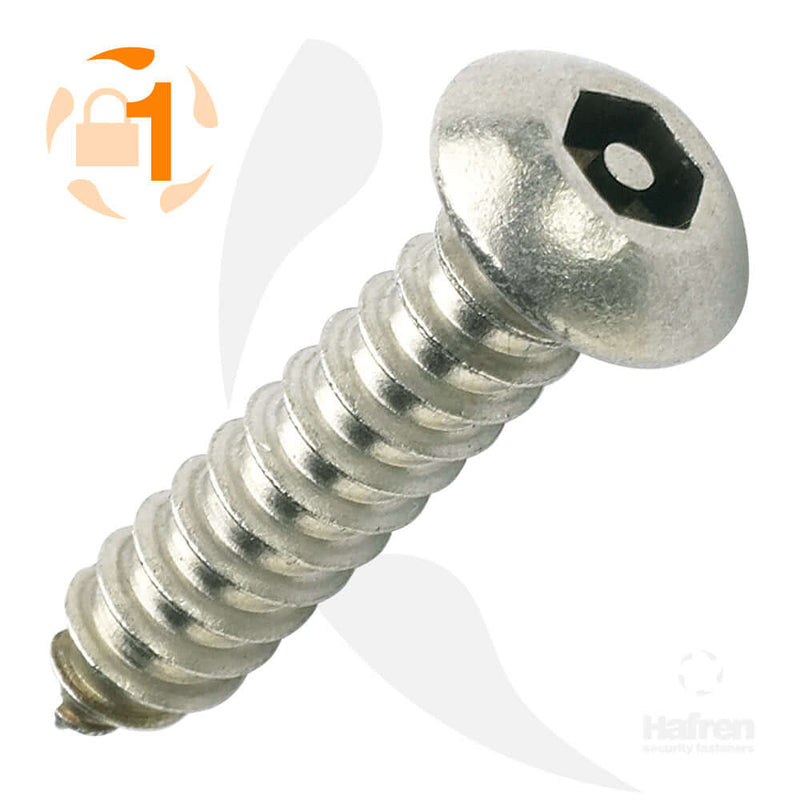 A2 stainless steel button head screws with a hex drive system, ideal for medium-load fastening applications.