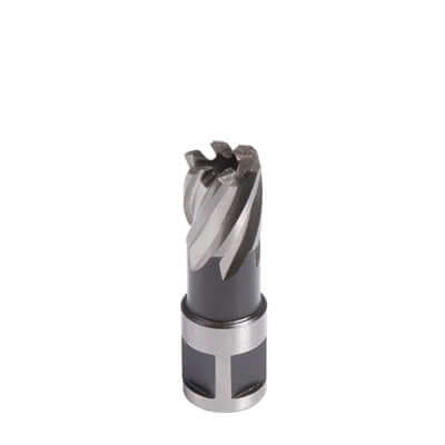 Evolution Short Broach Cutter, high-grade S360 Tungsten-Molybdenum HSS, designed for precision drilling in heavy steel.