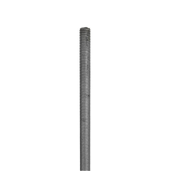 grade 8.8 galvanized studding, showing a long, threaded metal rod used in construction and maintenance projects.