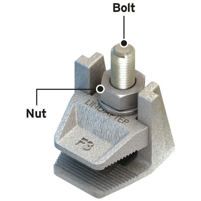 Type F3 Flange Clamp (HDG) With Bolt & Nut