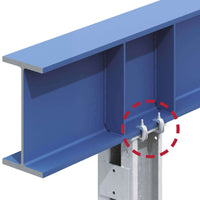 Type F9 nut clamp installation supplied by West Midlands Fasteners