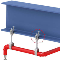 Fire resistant flange clamp supplied by West Midlands Fasteners