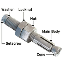 Lindibolt expansion bolts for refurbishment supplied by West Midlands Fasteners