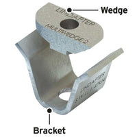 Type MW2 Multiwedge 2 bracket and wedge fixing solution for Multideck 60 80 fixing solution.