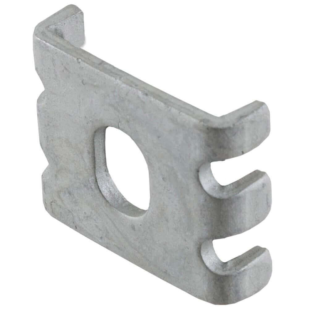 Mesh clip for 358 mesh, ideal for connecting panels to brickwork, available in 42.4mm and 48.3mm sizes.