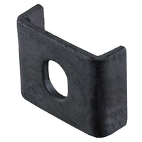Industrial mesh clip connection in black for secure mesh panel applications