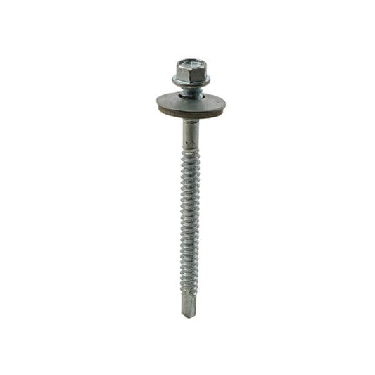 Metalfix High-Thread Self-Drilling Screws BZP With Galvanised Washer for secure attachment.