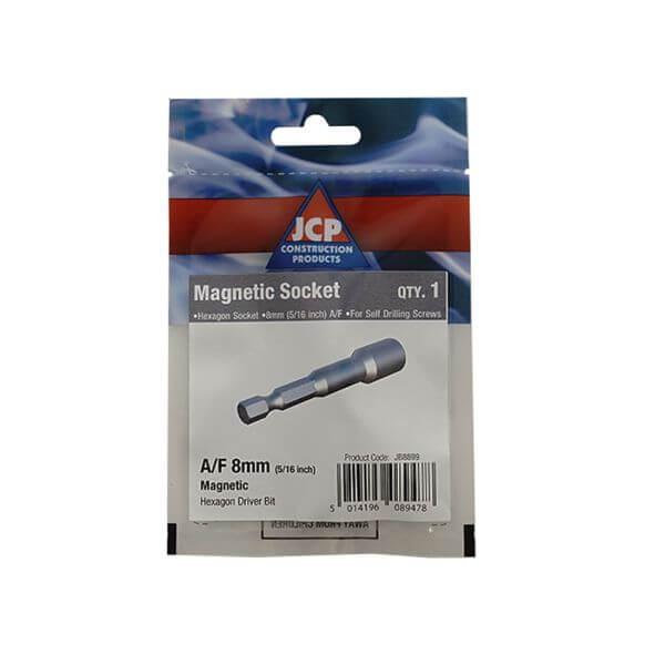 Metalfix 5/16 inch magnetic socket, precision-engineered for secure fastening and preventing dropped fasteners.