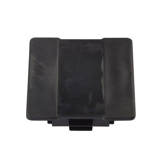 PVC black end caps 41x41mm for secure sealing and finishing in various applications.